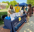 people tabling outside for POWER